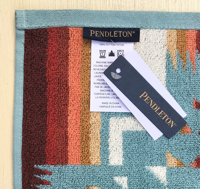 PENDLETON アイコニック ジャガード ウォッシュタオル チーフジョセフアクア