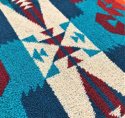 PENDLETON アイコニック ジャガード ハンドタオル ツーソンターコイズ