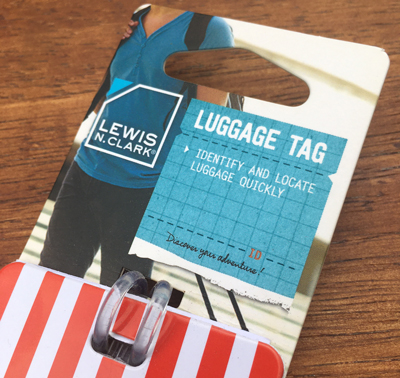 LEWIS N. CLARK LUGGAGE TAG 星条旗柄 ラゲージタグ