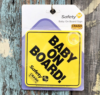 BABY ON BOARD! 赤ちゃんが乗ってます Safety 1st