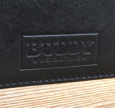 BUDDY オリジナル small coin purse wallet 栃木レザー 本革 小銭入れ BLACK
