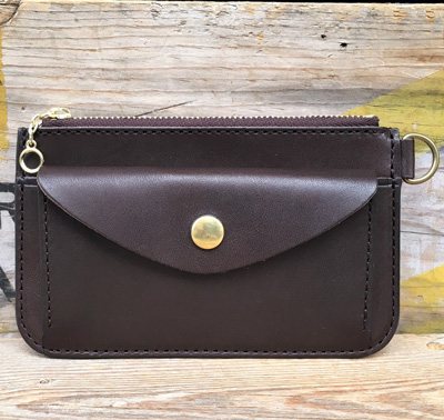 BUDDY オリジナル small coin purse wallet 栃木レザー 本革 小銭入れ BROWN