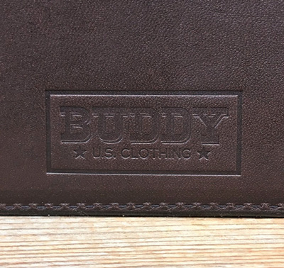 BUDDY オリジナル small coin purse wallet 栃木レザー 本革 小銭入れ BROWN