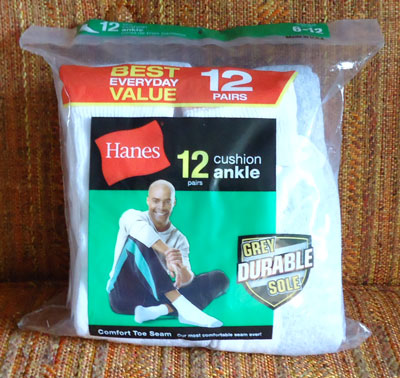 Hanes 12pairs cushion ankle