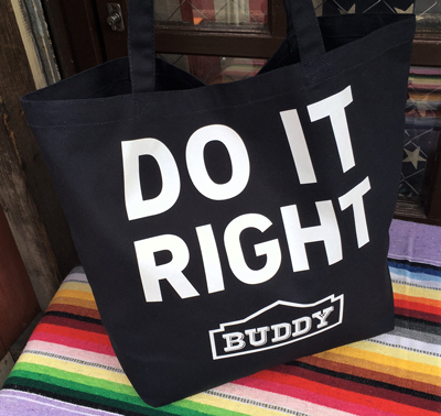 BUDDY オリジナル 11oz キャンバス トートバッグ DO IT RIGHT