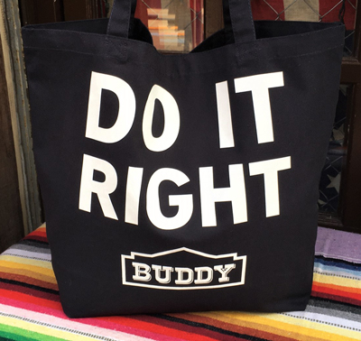 BUDDY オリジナル 11oz キャンバス トートバッグ DO IT RIGHT