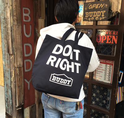 BUDDY オリジナル 11oz キャンバス トートバッグ DO IT RIGHT