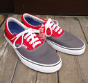 VANS ERA Pewter/Racing Red