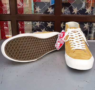 USA企画 VANS Court Mid DX（Pig Suede）Amber Gold