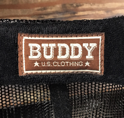 BUDDY オリジナル メッシュキャップ BLACK