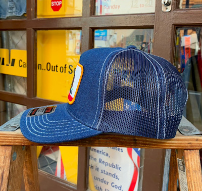 ワッペン付きデニムキャップ CALIFORNIA REPUBLIC