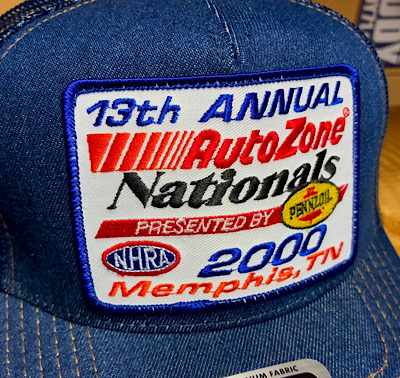 ワッペン付きデニムキャップ