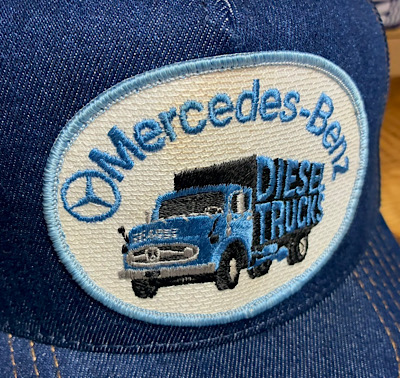 ワッペン付きデニムキャップ