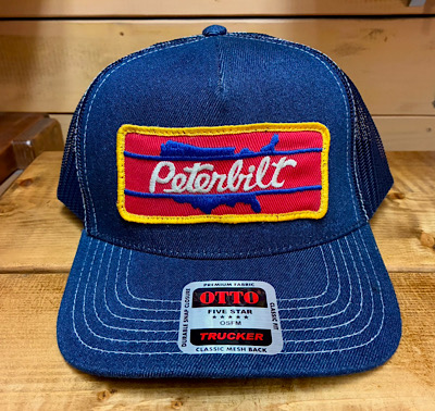 ワッペン付きデニムキャップ