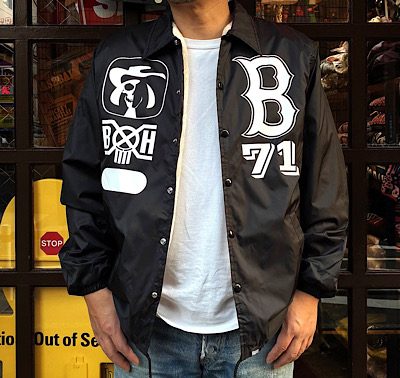 BUDDY x BOUNTY HUNTER コラボ コーチジャケット 裏ボア (ポリエステル)