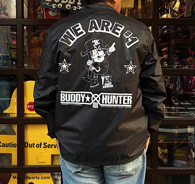 BUDDY x BOUNTY HUNTER コラボ コーチジャケット 裏ボア (ポリエステル)