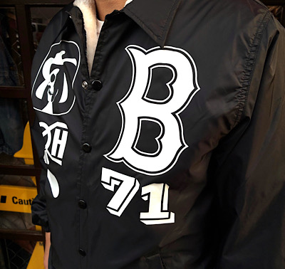 BUDDY x BOUNTY HUNTER コラボ コーチジャケット 裏ボア (ポリエステル)