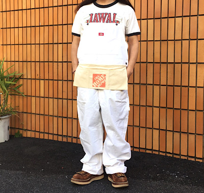 Dickies ワークエプロン付き ホワイト オーバーオール USAモデル