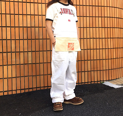 Dickies ワークエプロン付き ホワイト オーバーオール USAモデル