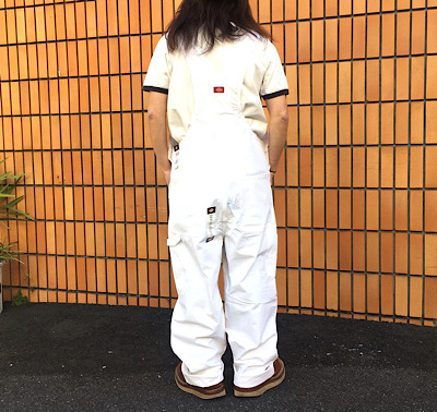 Dickies ワークエプロン付き ホワイト オーバーオール USAモデル