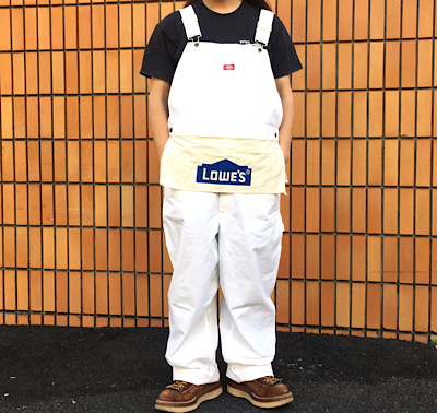 Dickies ワークエプロン付き ホワイト オーバーオール USAモデル