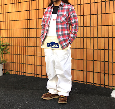 Dickies ワークエプロン付き ホワイト オーバーオール USAモデル