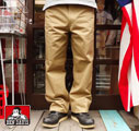 BUDDY別注Champion ベンデイビス チノパンツ カーキ(ベージュ)