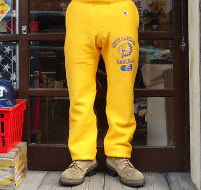 BUDDY別注Championリバースウィーブ スエットパンツ(WARRIORS)/BUDDY