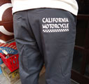 BUDDYオリジナルプリントREDKAPコットンワークパンツ(CALIFORNIA MOTORCYCLE)