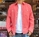 BUDDY オリジナル RED シャンブレーシャツ