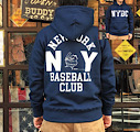 BUDDY オリジナル プルオーバーパーカー NEW YORK BASEBALL CLUB