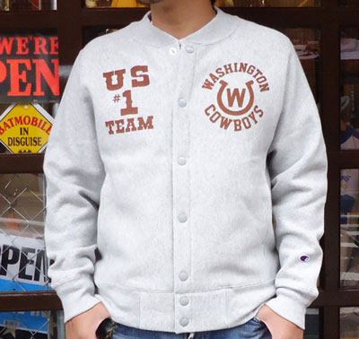 BUDDY 別注 Champion リバースウィーブ フルスナップスウェット(COWBOYS)/BUDDY U.S.CLOTHING