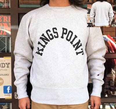 BUDDY 別注 Champion リバースウィーブ 前Ｖ クルースエット KINGS