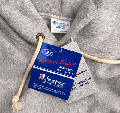 【L】champion  reverseweave リバースウィーブ 青タグ