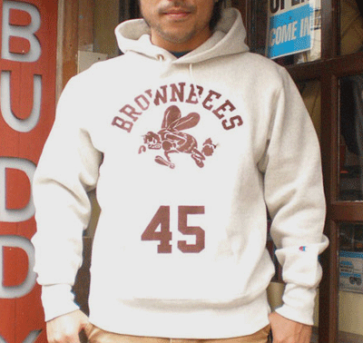 ◇302X/チャンピオン/Champion BUDDY別注 リバースウィーブ フルジップ パーカー ELEPHANTS グレー サイズL メンズ C3-W103 スウェット BUDDY別注xSECRETBASE限定] Champion リバースウィーブ ガゼット付き