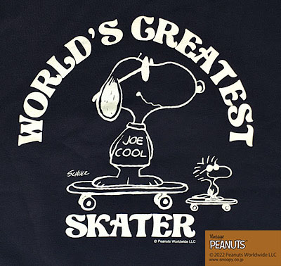 BUDDY 別注 PEANUTS クルーネックスエット WORLD'S GREATEST SKATER