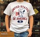 BUDDY 別注 PEANUTS スヌーピー Tシャツ UNITED STATES OF AMERICA