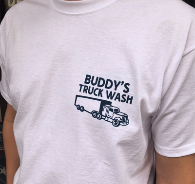 BUDDY × FRUIT OF THE LOOM BUDDY'S TRUCK WASH Ｔシャツ