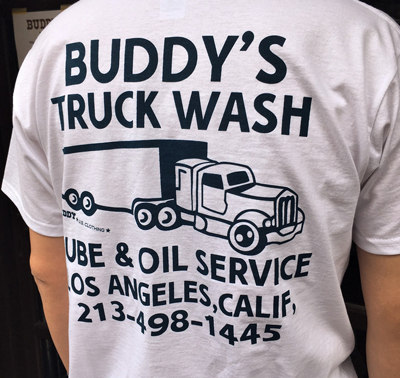 BUDDY × FRUIT OF THE LOOM BUDDY'S TRUCK WASH Ｔシャツ