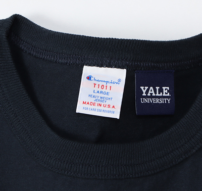 Champion U.S.A.T1011 Tシャツ YALE UNIVERSITY