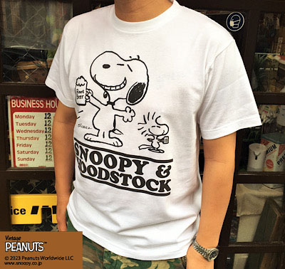 BUDDY 別注 PEANUTS スヌーピーTシャツ