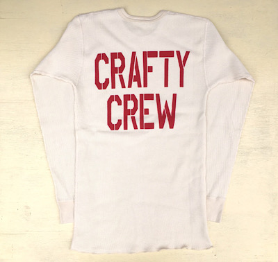 BUDDY オリジナル ロングスリーブ サーマルシャツ CRAFTY CREW ナチュラル