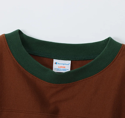 Champion 3/4 スリーブ フットボールTシャツ