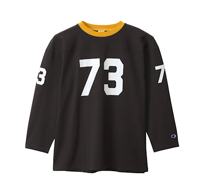 Champion 3/4 スリーブ フットボールTシャツ