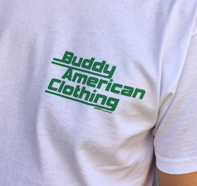BUDDY × FRUIT OF THE LOOM BUDDY AMERICAN CLOTHING Tシャツ