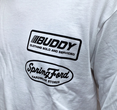 オリジナル ロングスリーブＴシャツ BUDDY CLOTHING SOLD AND SERVICED