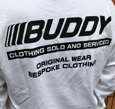 オリジナル ロングスリーブＴシャツ BUDDY CLOTHING SOLD AND SERVICED