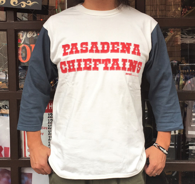 BUDDY オリジナル ベースボールTシャツ 七分袖 PASADENA CHIEFTAINS/BUDDY U.S.CLOTHING