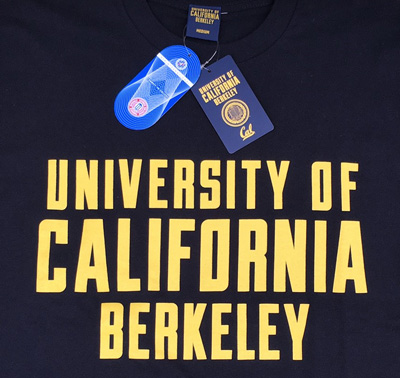 【UC BERKELEY】プリントTシャツ - UNIVERSITY OF CALIFORNIA BERKELEY ネイビー