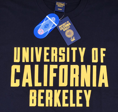 【UC BERKELEY】プリントTシャツ - UNIVERSITY OF CALIFORNIA BERKELEY ネイビー
